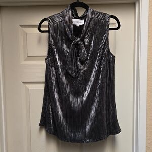 Metallic Sleeveless Blouse